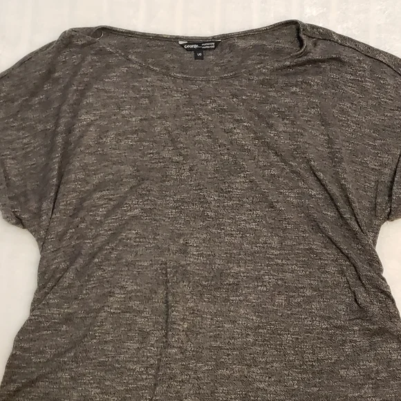 George Heathered Gray Rouched Sides Maternity Top - Picture 2 of 13